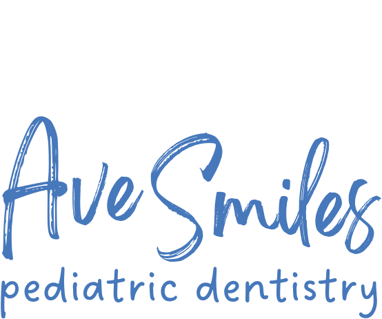 Ave Smiles Pediatric Dentistry logo, white sun variation